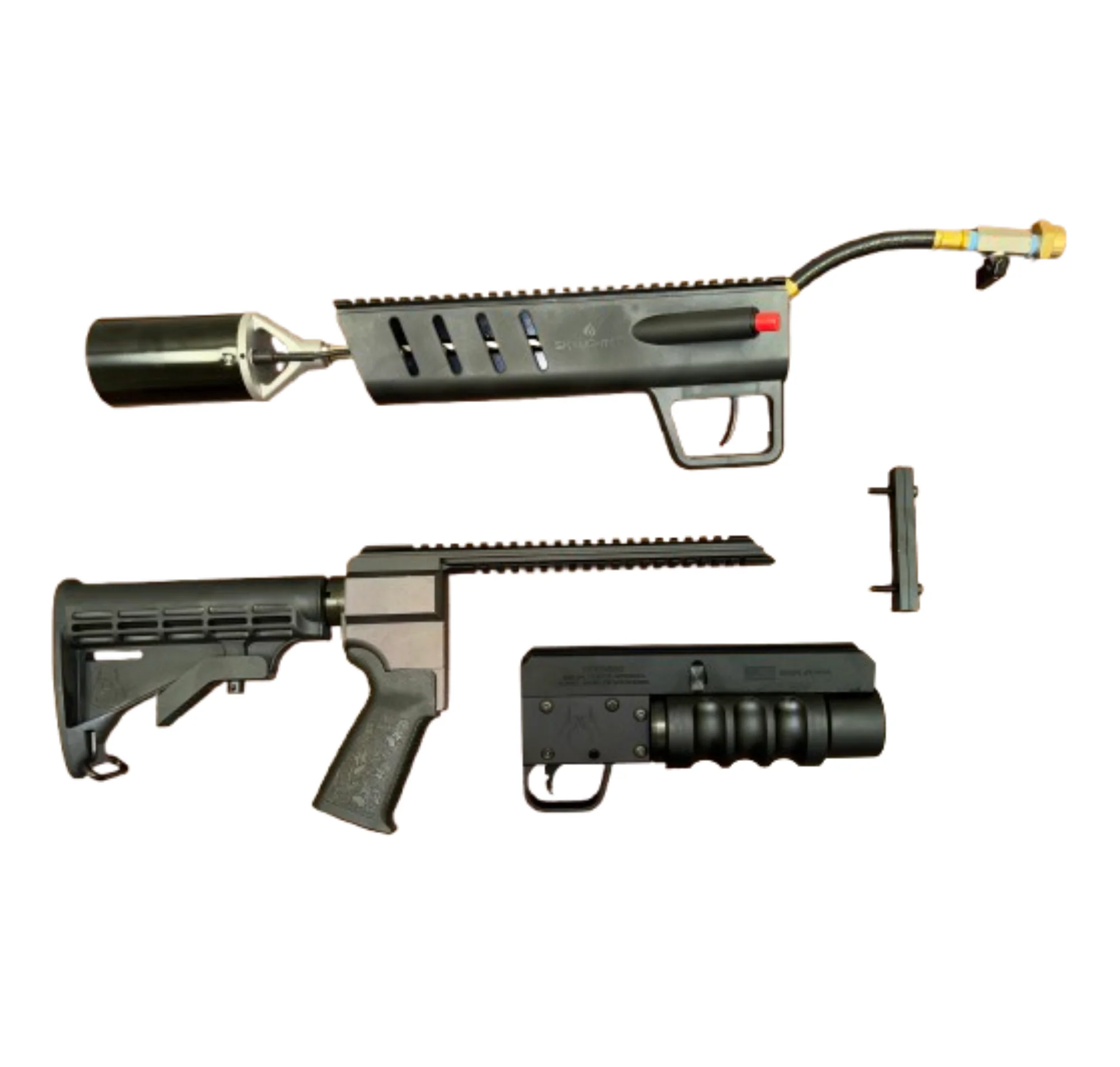 Flame thrower and Flare launcher kit